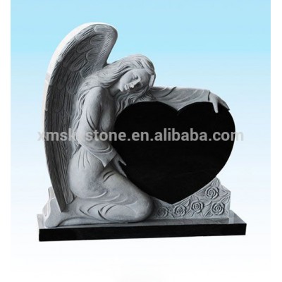 American Style black granite tombstone